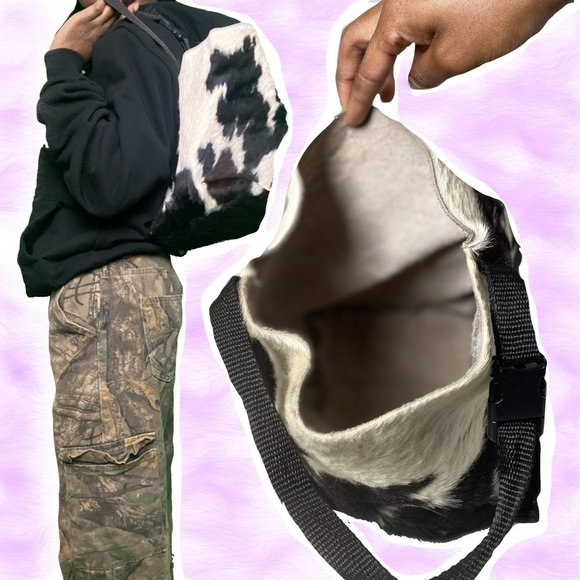 Cow Print Handbag - Picture 2 of 3